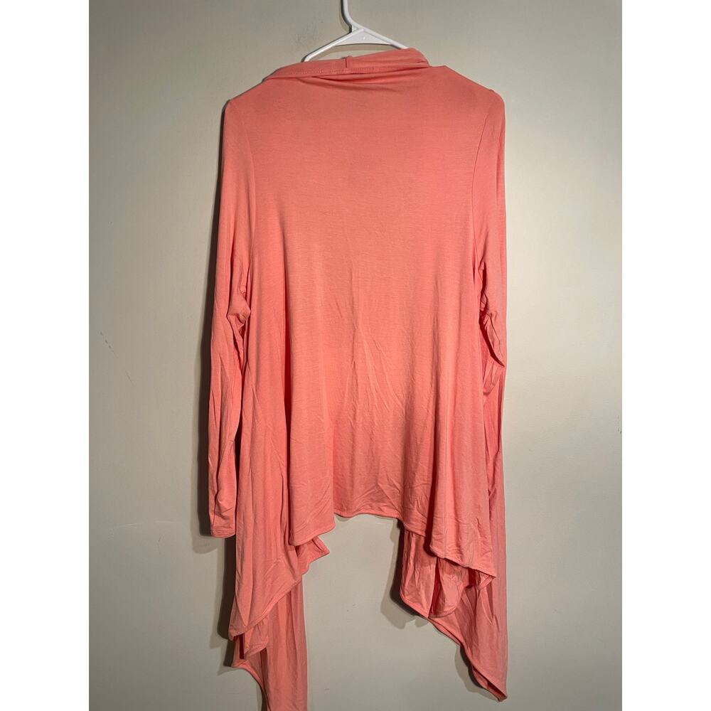 J.Jill Wearever Collection Open Waterfall Front Cardigan in Apricot Size Large - Picture 6 of 11